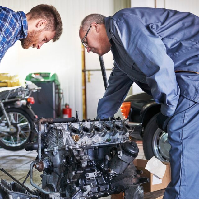 Trying to repair car's engine