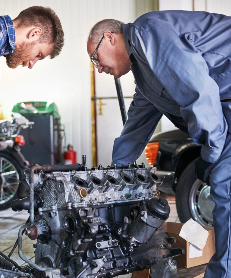 Trying to repair car's engine
