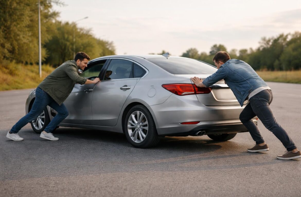 Comment bouger une voiture automatique en panne de batterie sans assistance