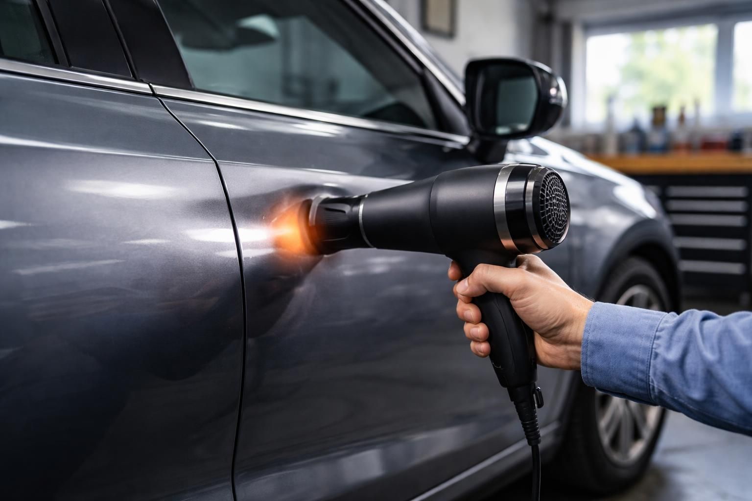 découvrez une technique infaillible pour réparer facilement les bosses sur votre voiture grâce à un sèche-cheveux. astuce simple, rapide et efficace à essayer chez vous !